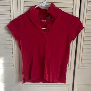 Old Navy Vibrant Red Polo Top